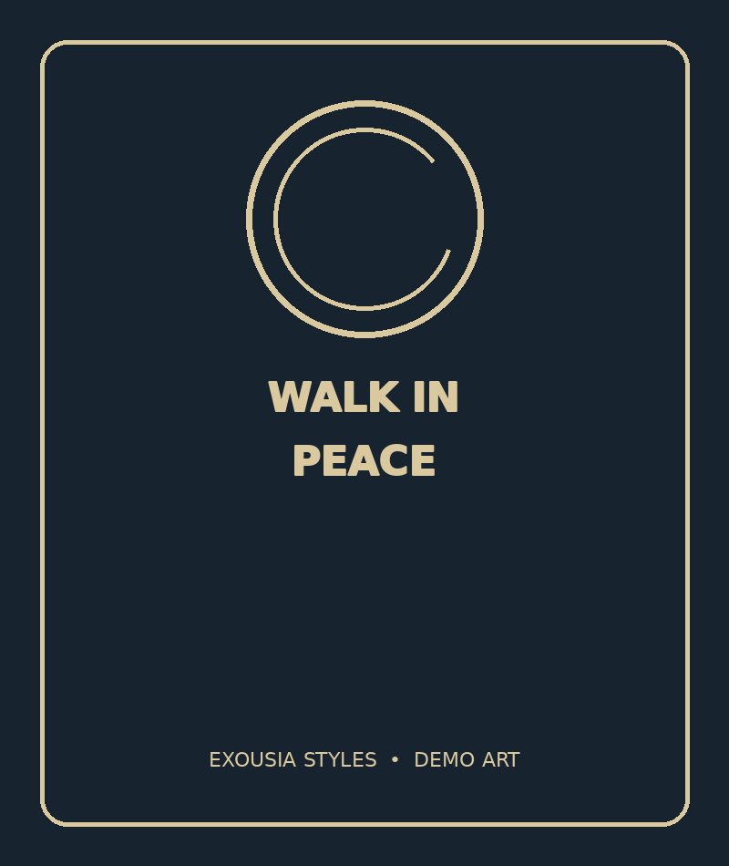 Walk in Peace watermarked preview